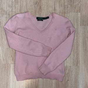 Ralph Lauren collection pink 100% cashmere sweater